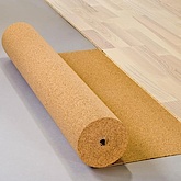 Korkrolle als Trittschalldämmung